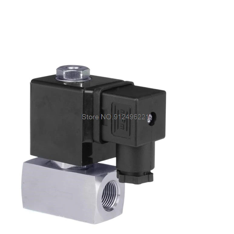 

304 Stainless Steel High Pressure Car Wash Solenoid Valve 0~300 Bar(Details See Specification Table) 1/4"Normally closed or open
