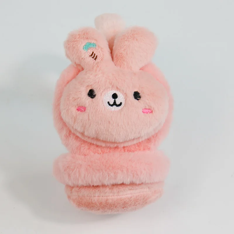 Penutup Telinga Hangat Musim Dingin Berbentuk Kelinci, Kucing, Beruang untuk Anak Perempuan, Penutup Telinga Kartun, Penutup Telinga Anti Dingin untuk Luar Ruangan, Pelindung Telinga