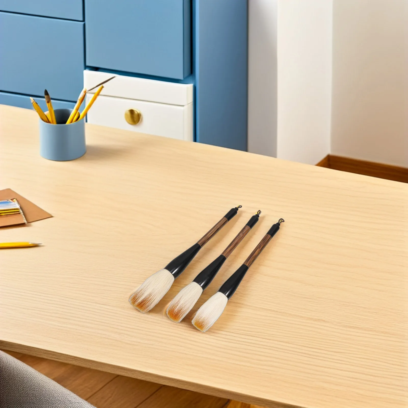 

3 pcs Large Chinese Painting Brush Brushes for Painting Practice Durable Design Chinese Paint Pens Supplies