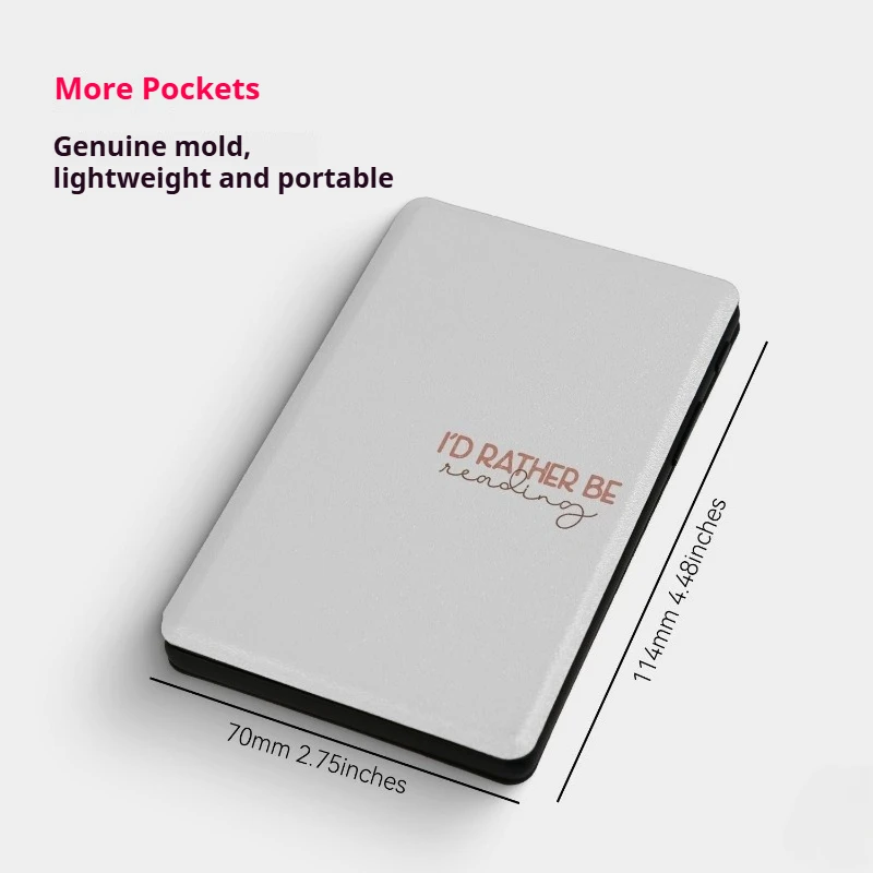 For XTEINK X4 Classic Ink Screen Reader Protective Cover PU Material Strong Magnetic Attraction Simple Style Protective Case