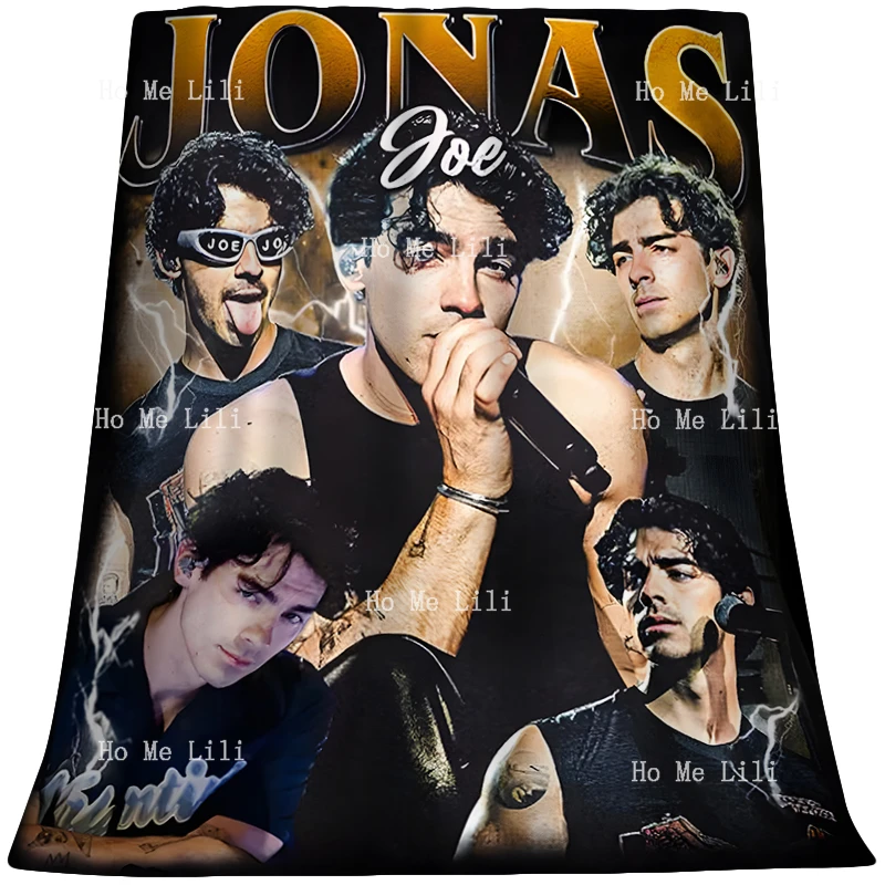 Joe Jonas Vintage Gift Flannel Suitable For All Seasons Personalized Blanket