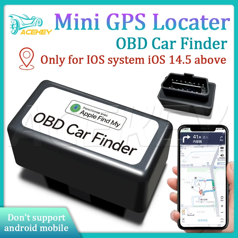 

New Universal Mini GPS Tracker OBD For Auto Iphone Ipad Car OBD Locator Find My Apple Monitor Tracker Vehicle Anti-lost Free App