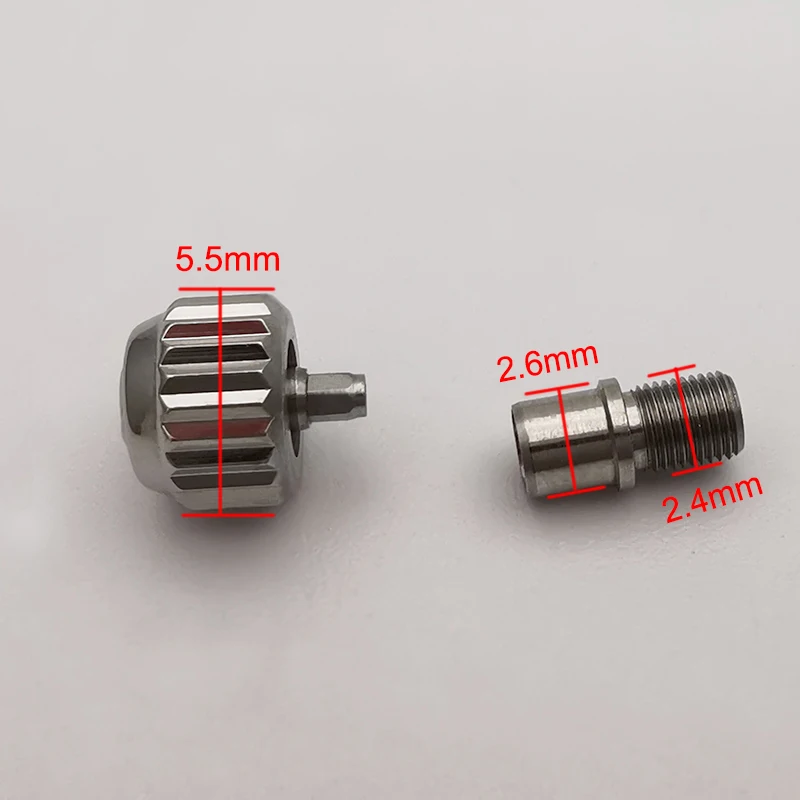 Top Quality Stainless Steel Watch Crown For Seamaster 300 Watches, 5.5mm,2220.80, Aftermarket Watch Parts