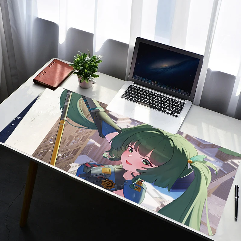 Mouse Pad Computer Gaming Accessories HD Mousepad Rubber Extended Desk Mat Laptop Z-zenless Zone Zero Qingyi Gamer Keyboard Pad