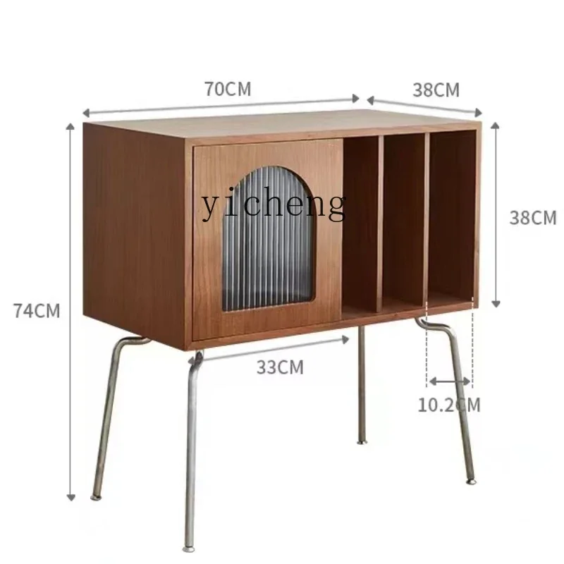 Solid Wood Cabinet Simple Modern Locker Good-looking Retro Storage Cabinet