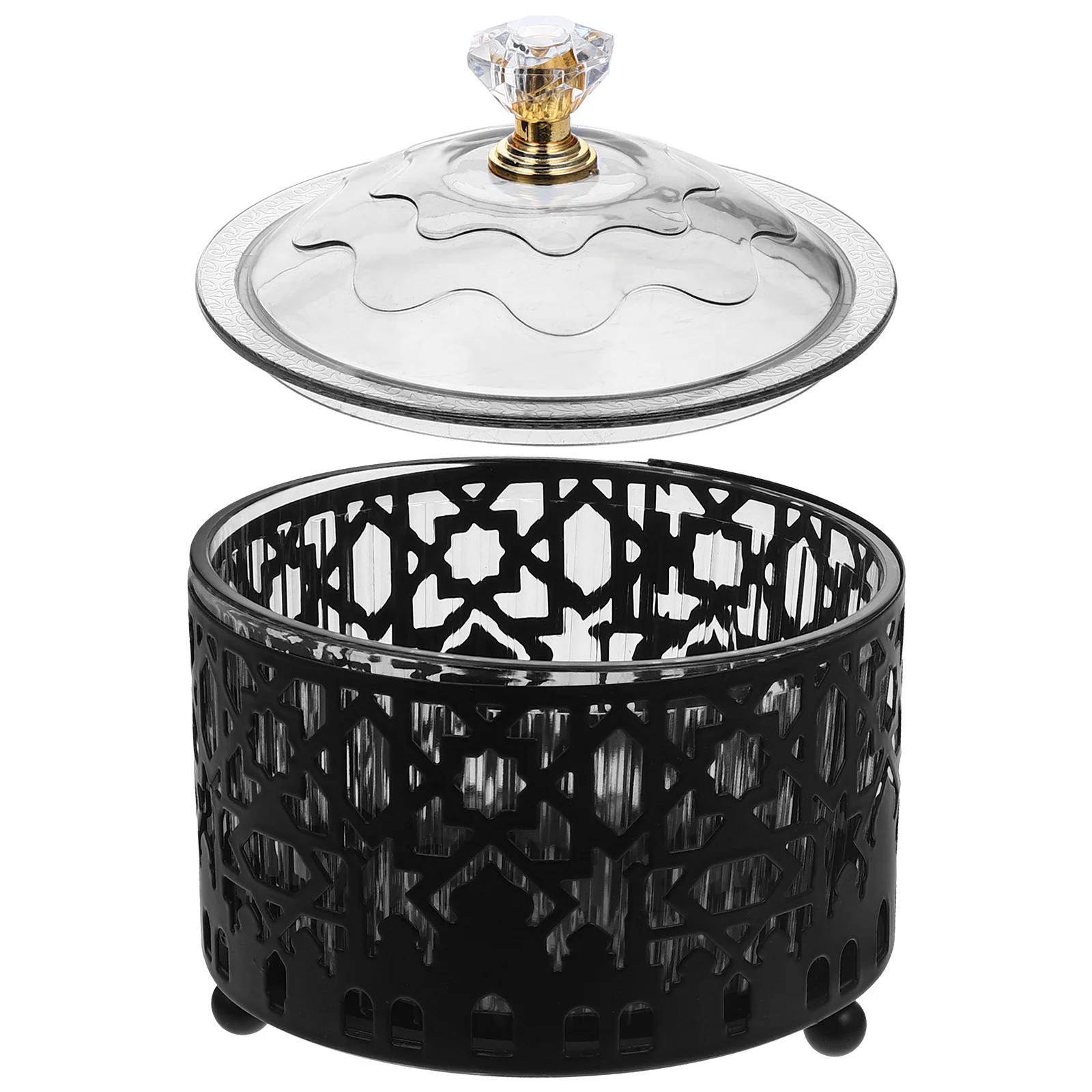 

Elegant Snacks Box Hard Plastic Build Candy Storage Container for Festivals Parties Favors Attractive Shape Desktop Decoration