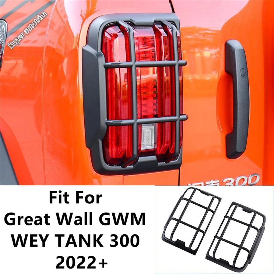 

Car Accessories For Great Wall GWM WEY TANK 300 2022 2023 ABS Chrome Rear Tail Light Lamp Frame Decoration Cover Trim Exterior