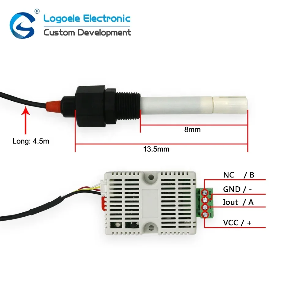 Rs485 Output Industrial Electrical Analog Conductivity Electrode 4-20Ma Ec Water Conductivity Sensor