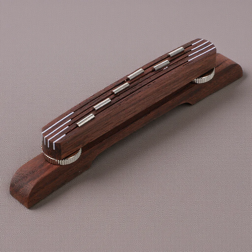 

High Precision Guitar Bridge for String Adjustable 083-102In Height Lightweight Ebony Floating Style Polished