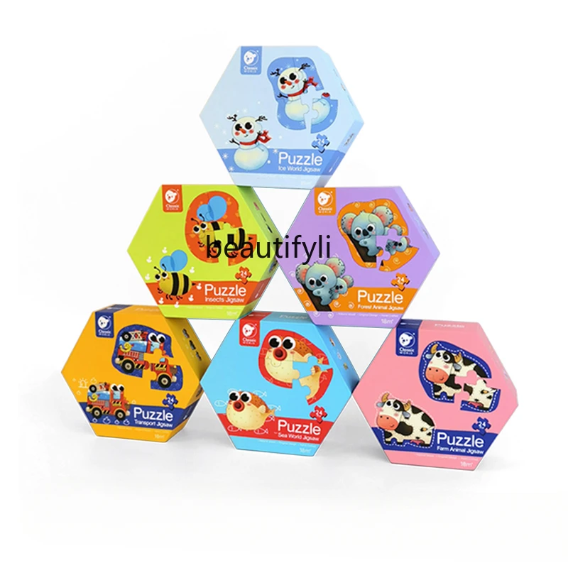 

Puzzle Puzzle Early Education Theme Primary Puzzle 1-2-3 Years Old Boys and Girls Baby Toys