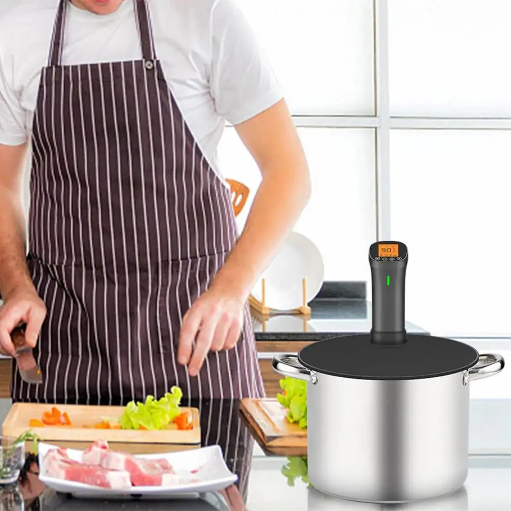 Flexible Cooker Lid Good Sealing Performance Pot Lid Food Grade Sous Vide Lid Sous Silicone Vide Lid Up to 10.5