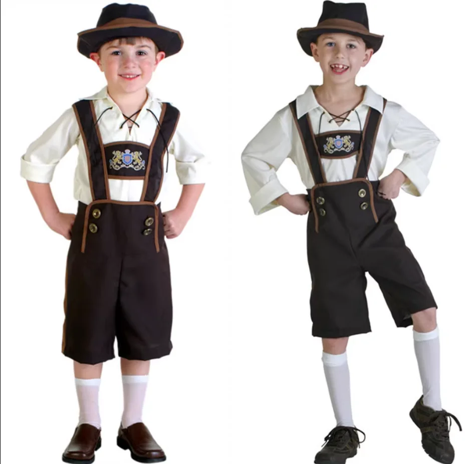 Children's Traditional German Beer Festival Bavarian Munich Ethnic Stage Costume