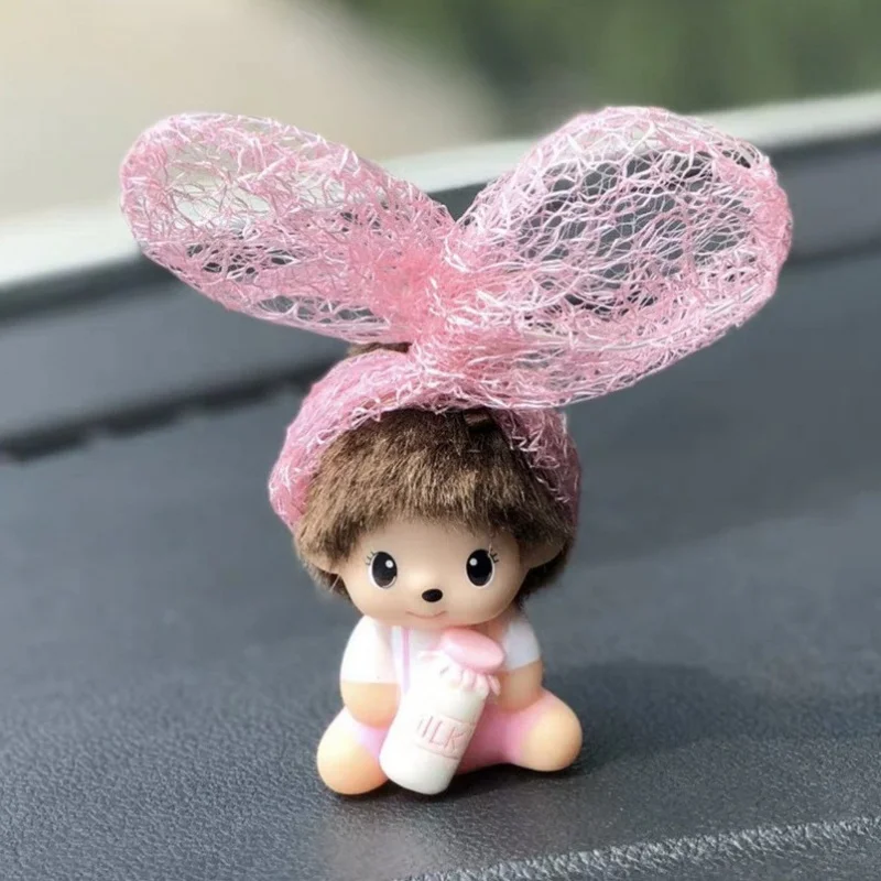 Single Monchic Decoration Creative Cute Shaking Head Doll Accessories Cartoon Car Supplies Female