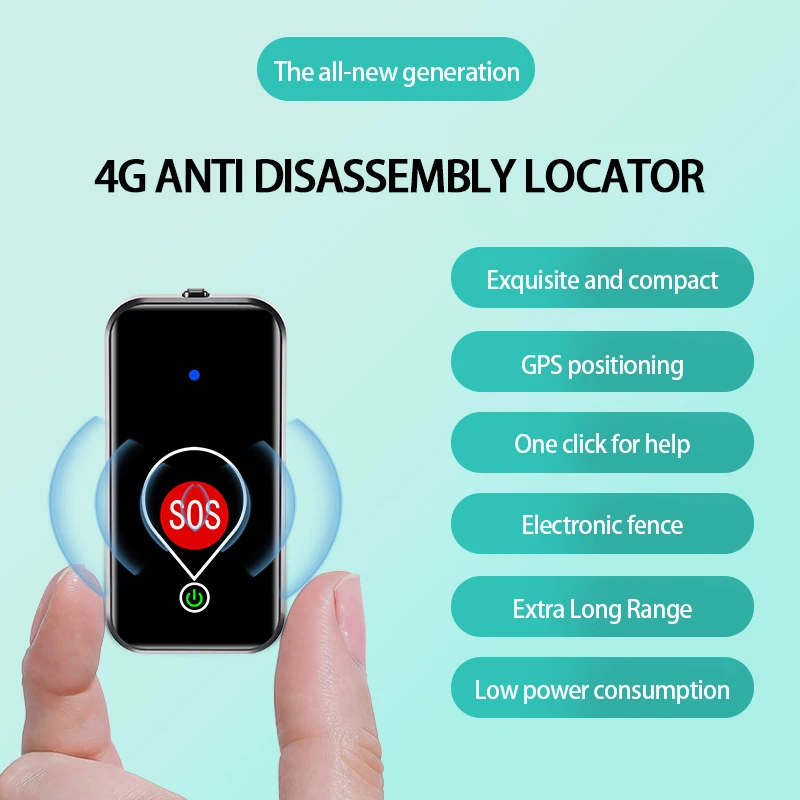 GPS-локатор для пожилых людей с сигнализацией против потери, умная бирка для собак, домашних животных, детский трекер, поиск ключей, экстренный вызов, голосовой сигнал, напоминание о здоровье