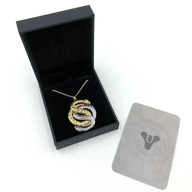 2026 Rocklove Double Snake Becomes Dragon Pendant - Destiny 2 Gambit Original Game Peripheral