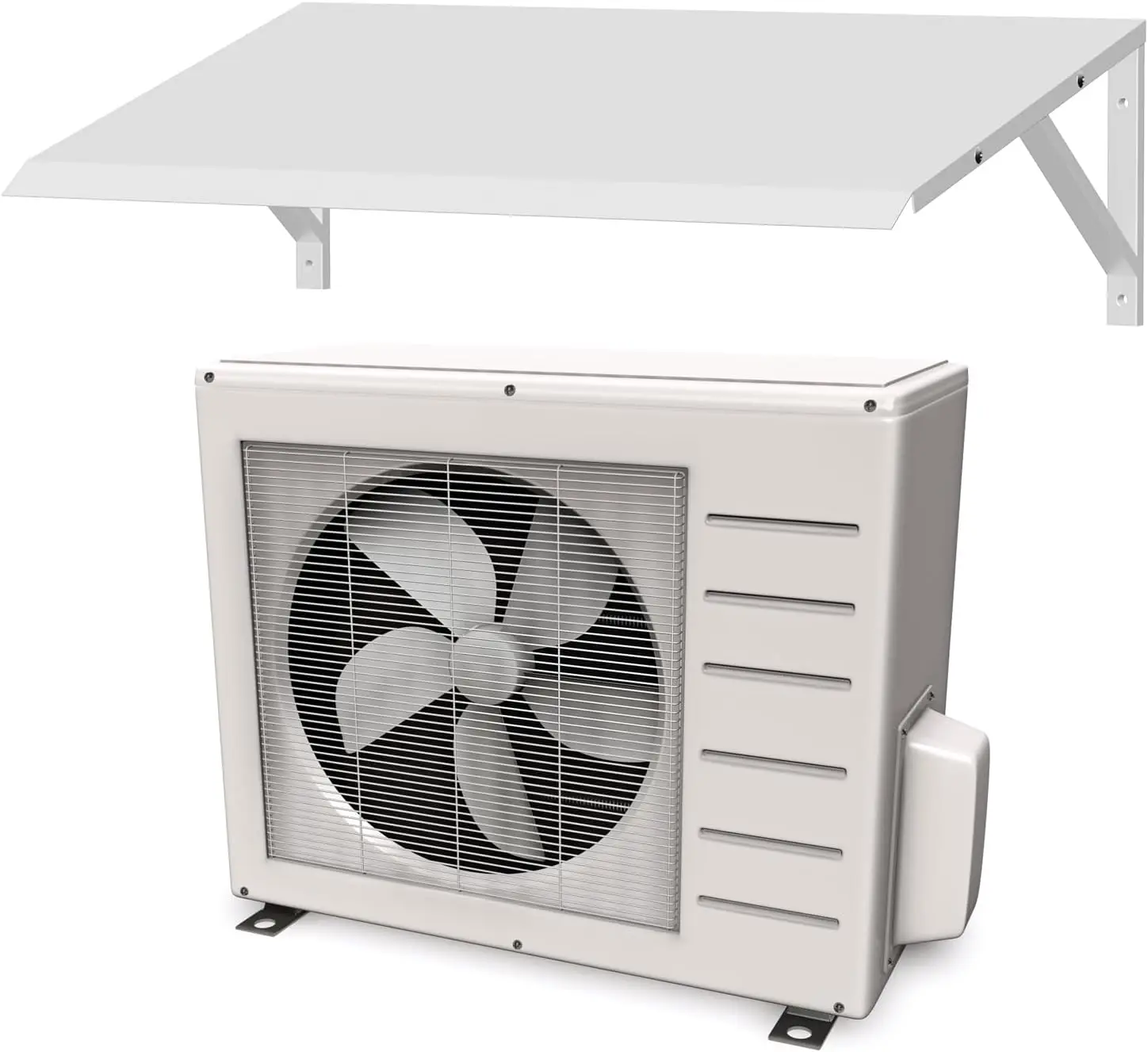 

35' x 22' AC Awning for Outdoor Condenser - Durable Metal Frame, All-Weather Protection Cover