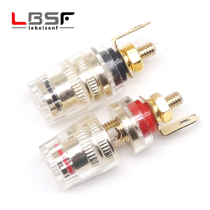 2pcs/1Pairs 32.5mm 4mm Binding Post Terminal Speaker Test Banana Plug Socket Connector Amplifier Speaker K5DB