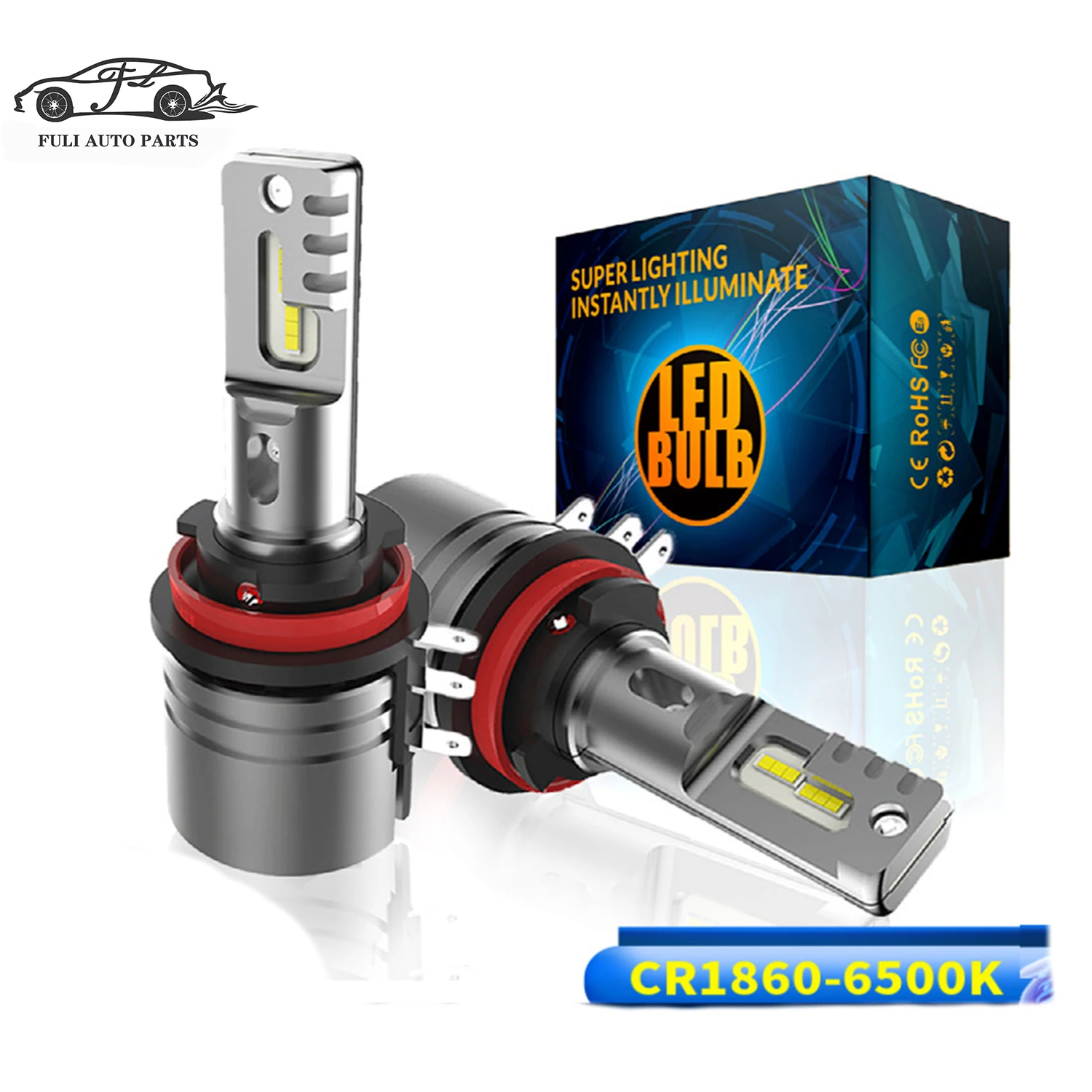 FULI T2 Automotive special LED headlight Bulbs H15 daytime running light high beam 6500K 12V 5000LM LED headlights