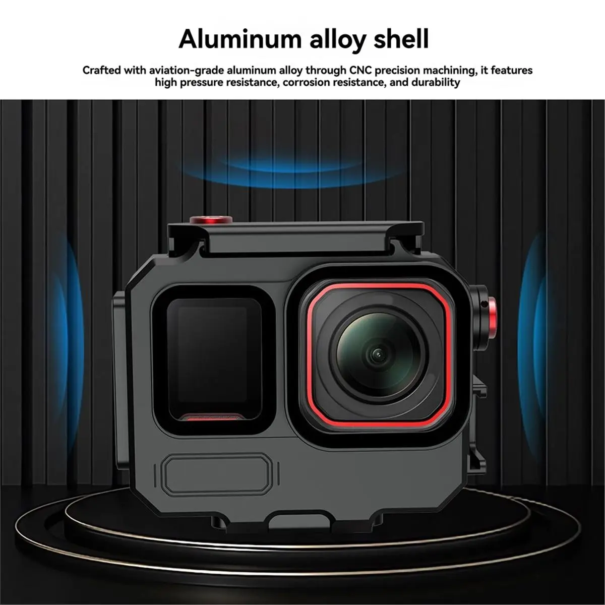 A26Z For Pro Dive Housing Case, 80m Waterproof Clear Glass Lens for Enhanced Underwater Photography