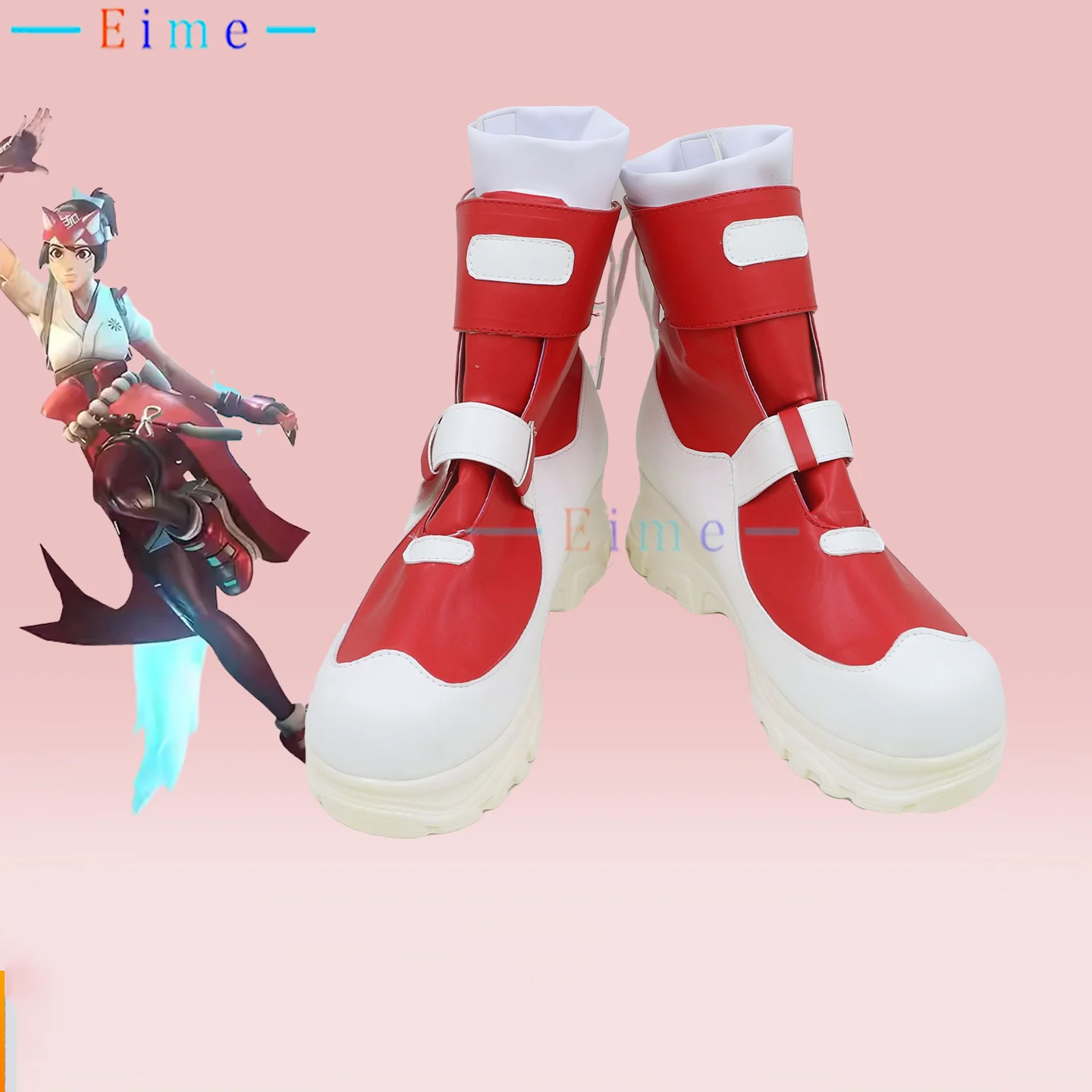 

Kiriko Cosplay Shoes Game OW2 Cosplay Props Game Accessories Halloween Party Role Play Boots Custom Made