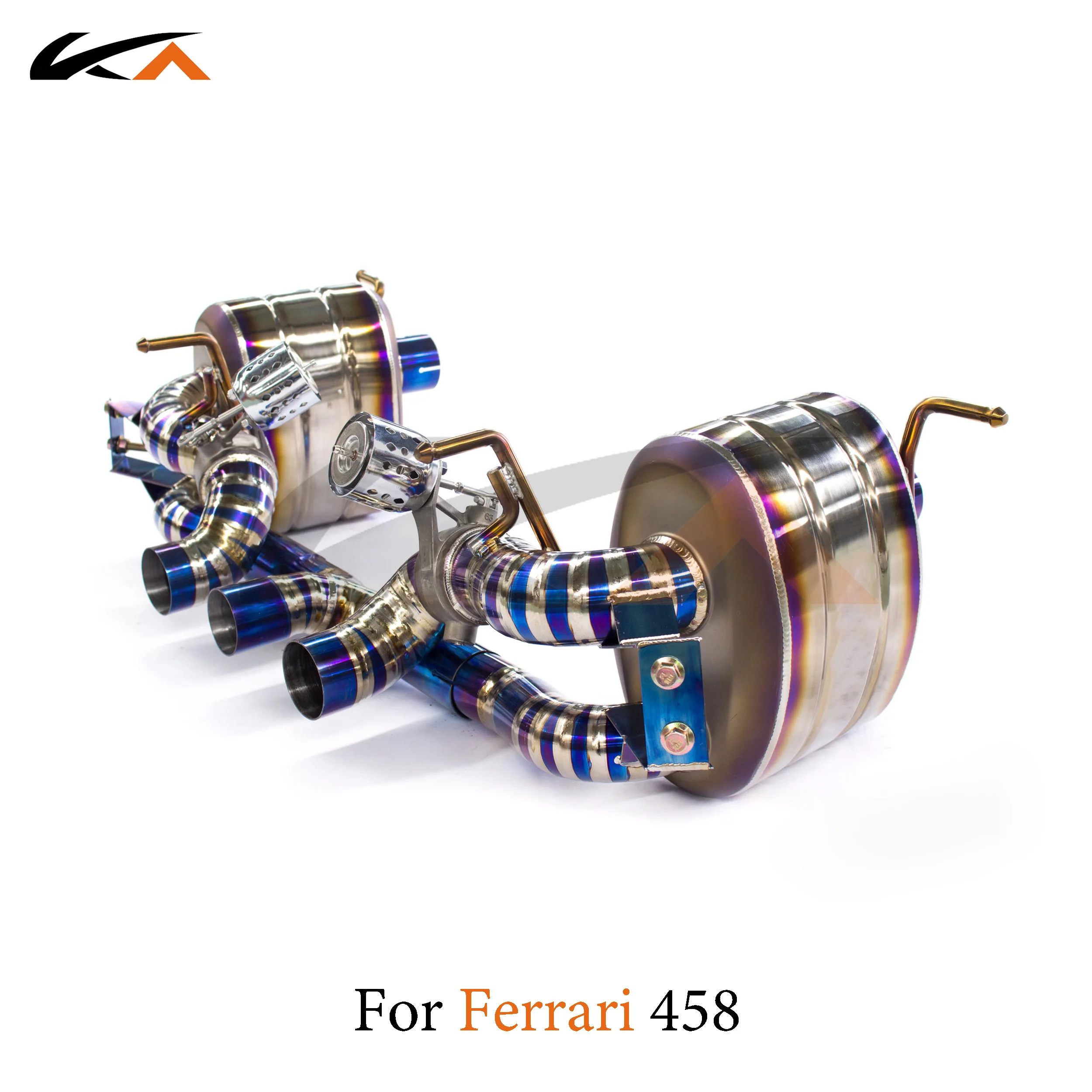 KA Tuning exhaust system titanium alloy catback for Ferrari 458 rear section performance parts muffler valve