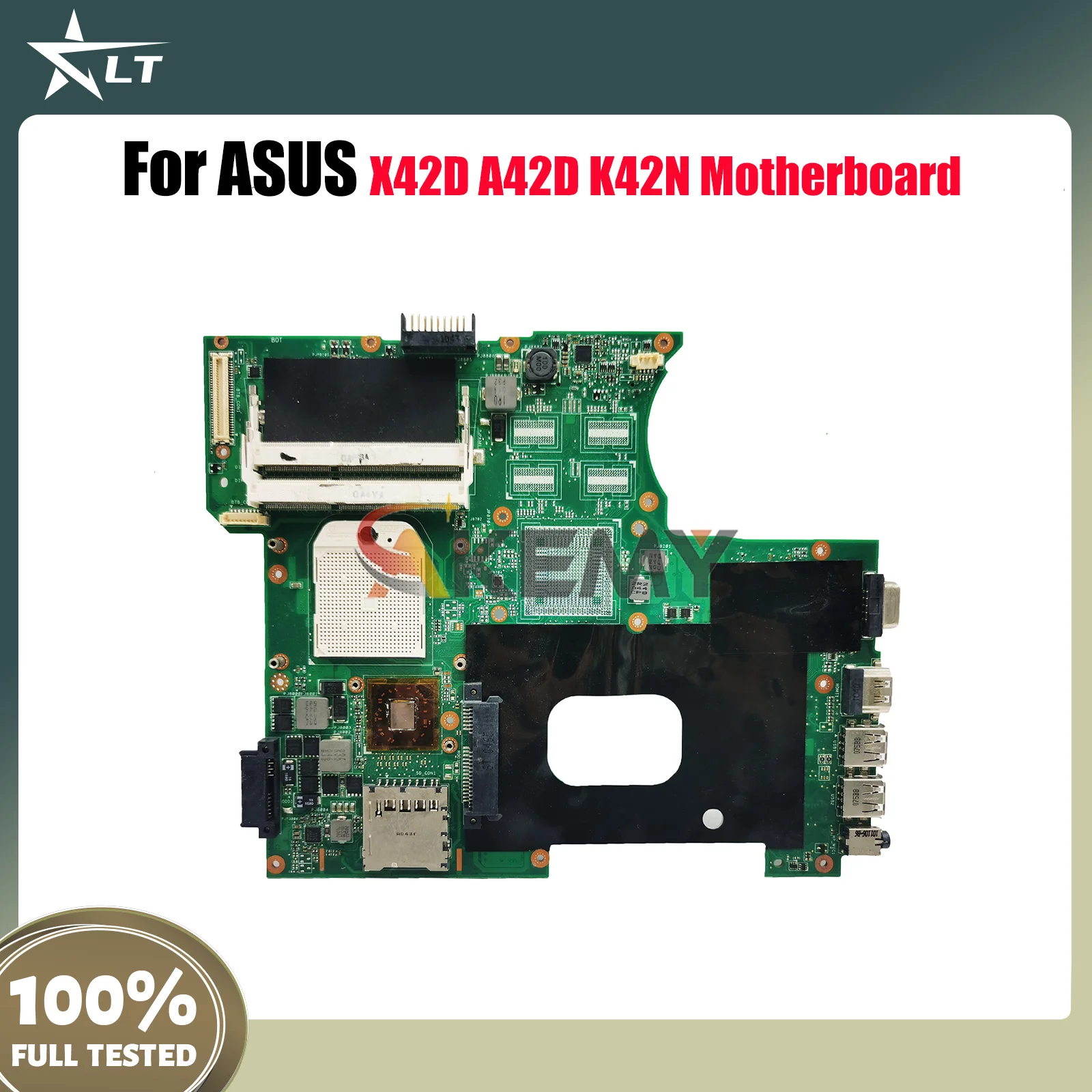 

K42N Laptop Motherboard For ASUS K42N K42N A42D X42D Notebook Mainboard This item is in stock 100% tests OK fast shipping