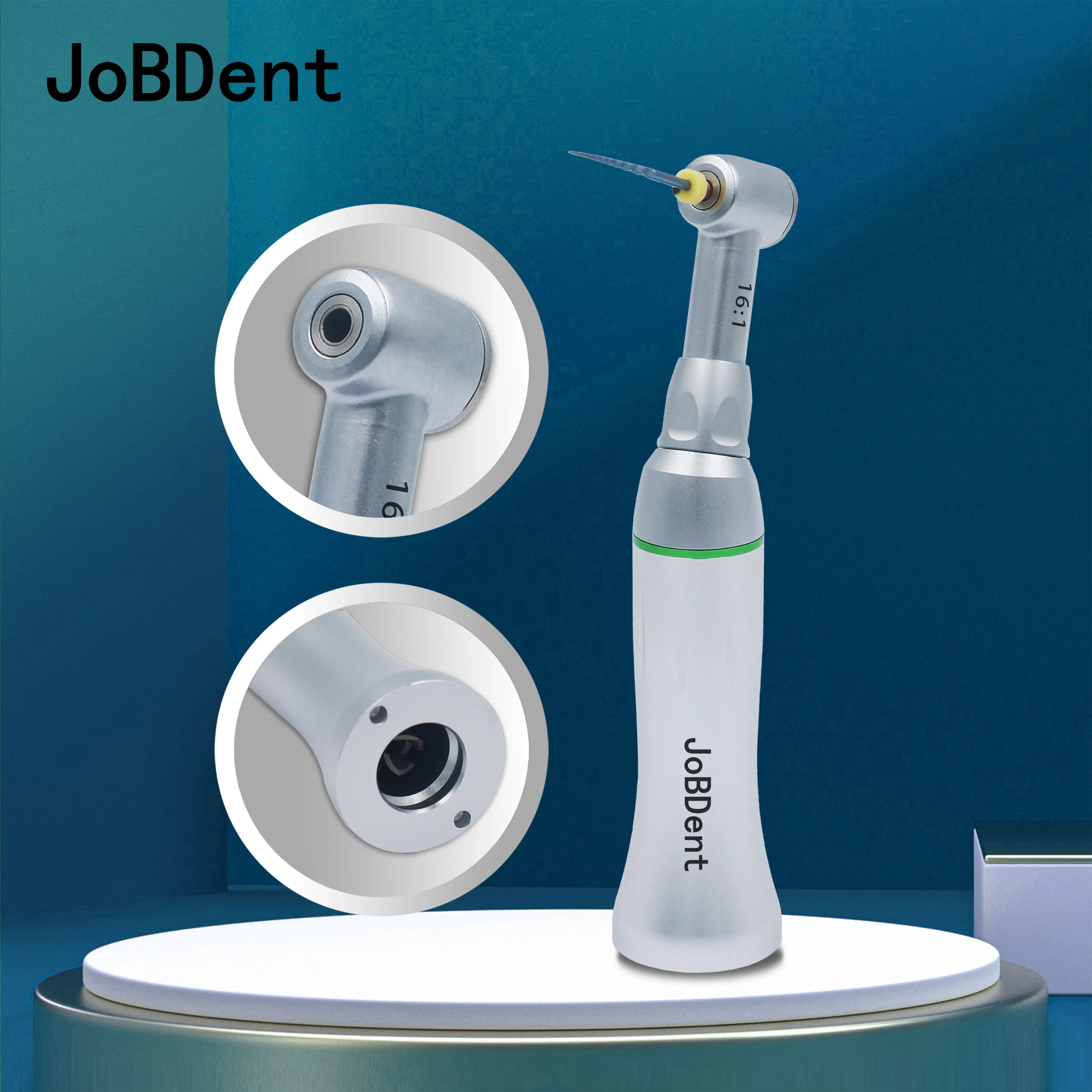 

16:1 Speed Reduction Low Speed Polishing Contra Angle Handpiece Endodontic Treatment Dental Implant Handpiece fit E type for Lab