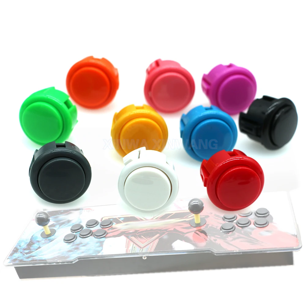 24mm 30mm Push Button Game Coin Start Switchs For Copy Sanwa Arcade Game Machine Hitbox Joystick Console DIY Replacement Part