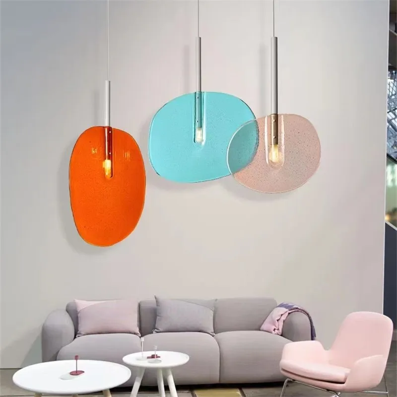 Designer Lasvit Lollipop Pendant Lamp Creative Colorful Pendant Lamp For Dining Room Bedroom Modern Kitchen Island Hanging Lamp