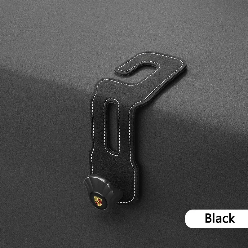 Car Seat Headrest Hook Back Seat Organizer Holder Accessory For Porsche Cayenne Panamera Macan 911 718 Taycan Boxster Cayman 918