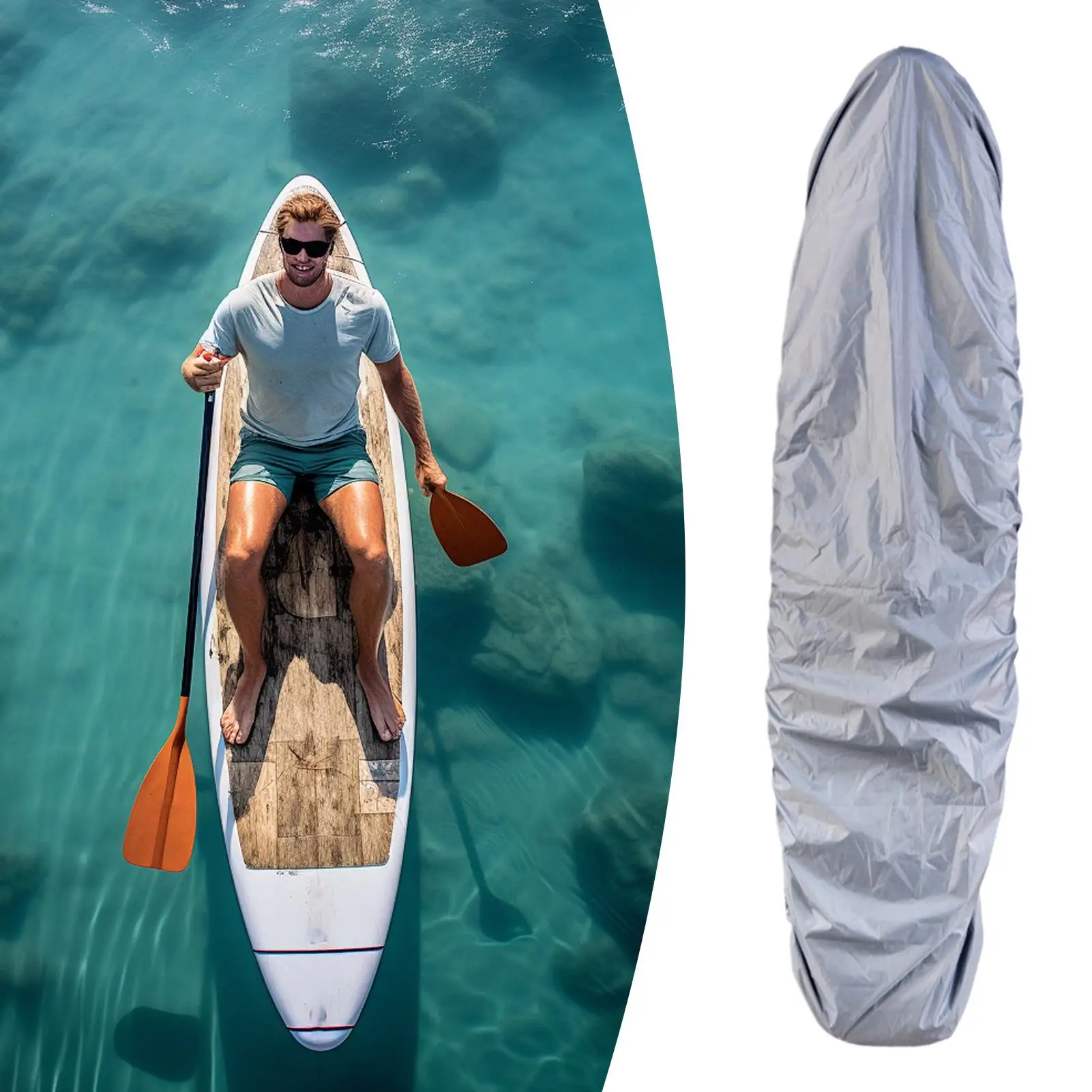 kayak protective cover kayak waterproof and dustproof sunshade canoe surfboard boat jacket for Outdoor Storage