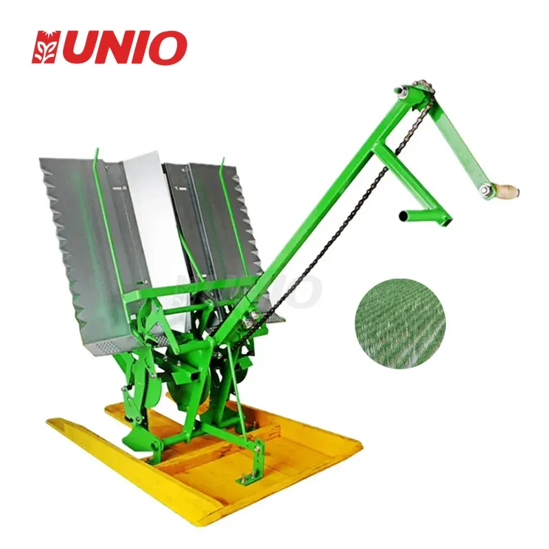 High Efficiency Mini Manual Paddy Seed 2 Rows RicePlanter Transplanter Rice Planting Machine