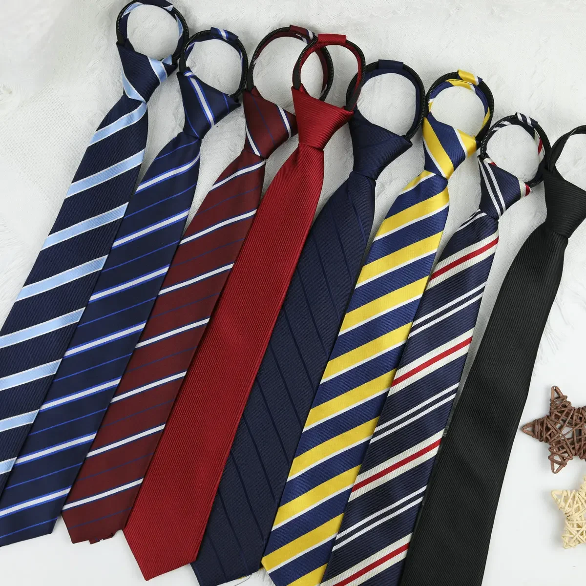 Ties Preppy Style Men Women 6CM Necktie Retro Silky Narrow Neck Tie Slim Smooth Wedding Graduation Decoration