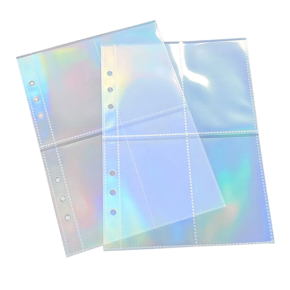 10 Stück A5 6-Loch-Ringbuch mit transparentem Ringbuch, Nachfüllhülle, Fotokarten, Notizbuch, Tagebuch, Fotoalbum, Aufbewahrung, Bindemappe für den Schulanfang