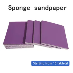 50pcs Sponge Sandpapers Wet Dry Polishing Grinding Fiberglass Plastic Molding Waterproof Abrasive Tools Sanding Papers Sponge