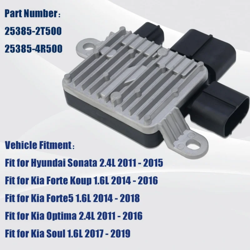 

Radiator Cooling Fan Control Module 253852T500 For Hyundai Sonata 2009-2014, Optima 2014-2015, Forte 2014-2018