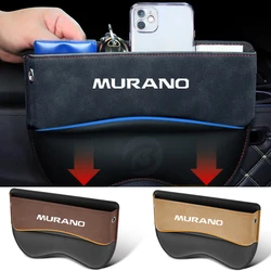 Universal Suede Car Seat Side Storage Pocket for Nissan Murano z50 z51 z52 Car Front Seat Gap Filler Organizer Auto Accessories