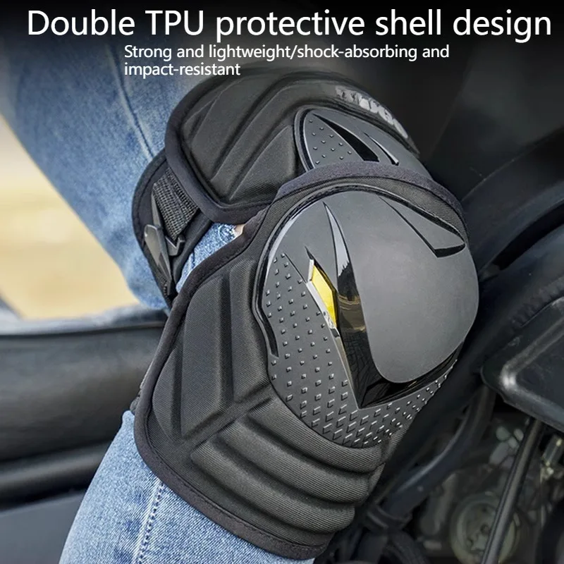 

Breathable Sports Knee Pads for Summer Motorcycle Riding Adjustable Mesh Protective Guards for Bike Racing & Cycling Accessories