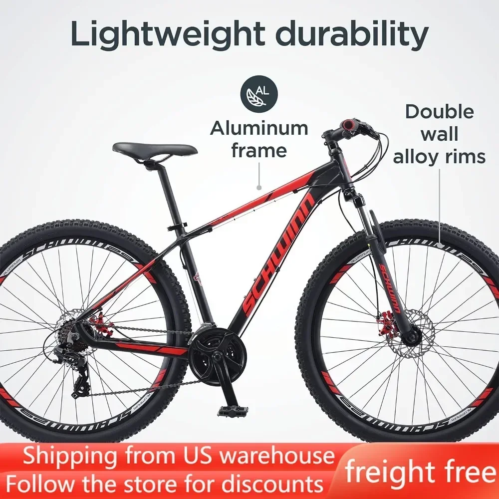 

Men and Women Mountain Bike, Front Suspension, 24-Speed, 29-Inch Wheels, 17-Inch Aluminum Frame Freight free