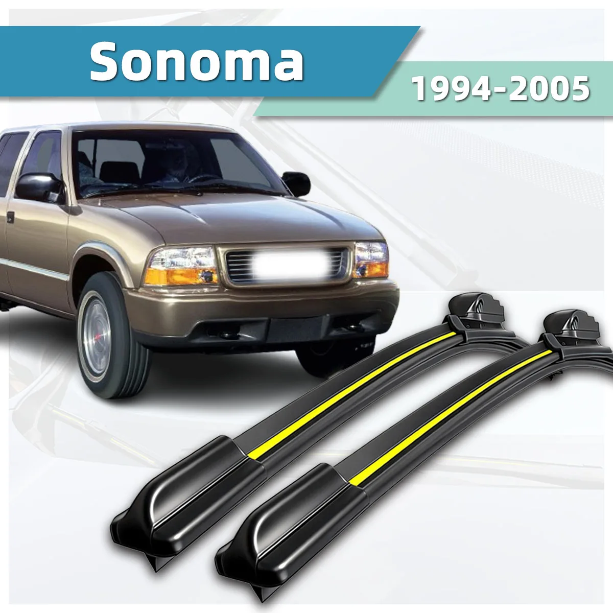 

Suitable For GMC Sonoma (1994-2005) Windshield Wipers High-Definition Silent Durable Bidirectional Wipers For Car Windshields