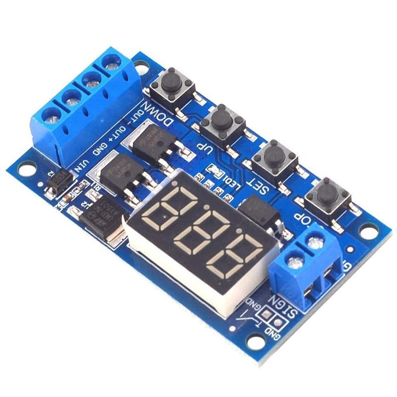 DC 12V 24V LED Light Digital Time Delay Timing Delay Relay Switch Circuit Dual Mos Tube Control Board Module