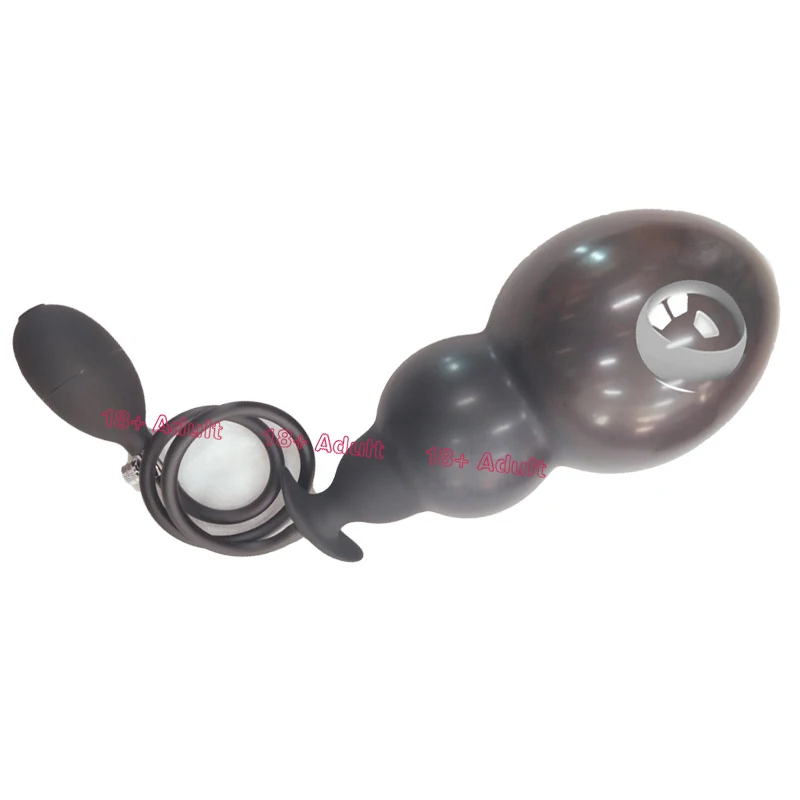 BDSM Vibrator Inflatable Steel Ball Huge Butt Plug Anal Plug Vagina Anus Expansion Prostate Massager Sex Toys For Woman Men Gay