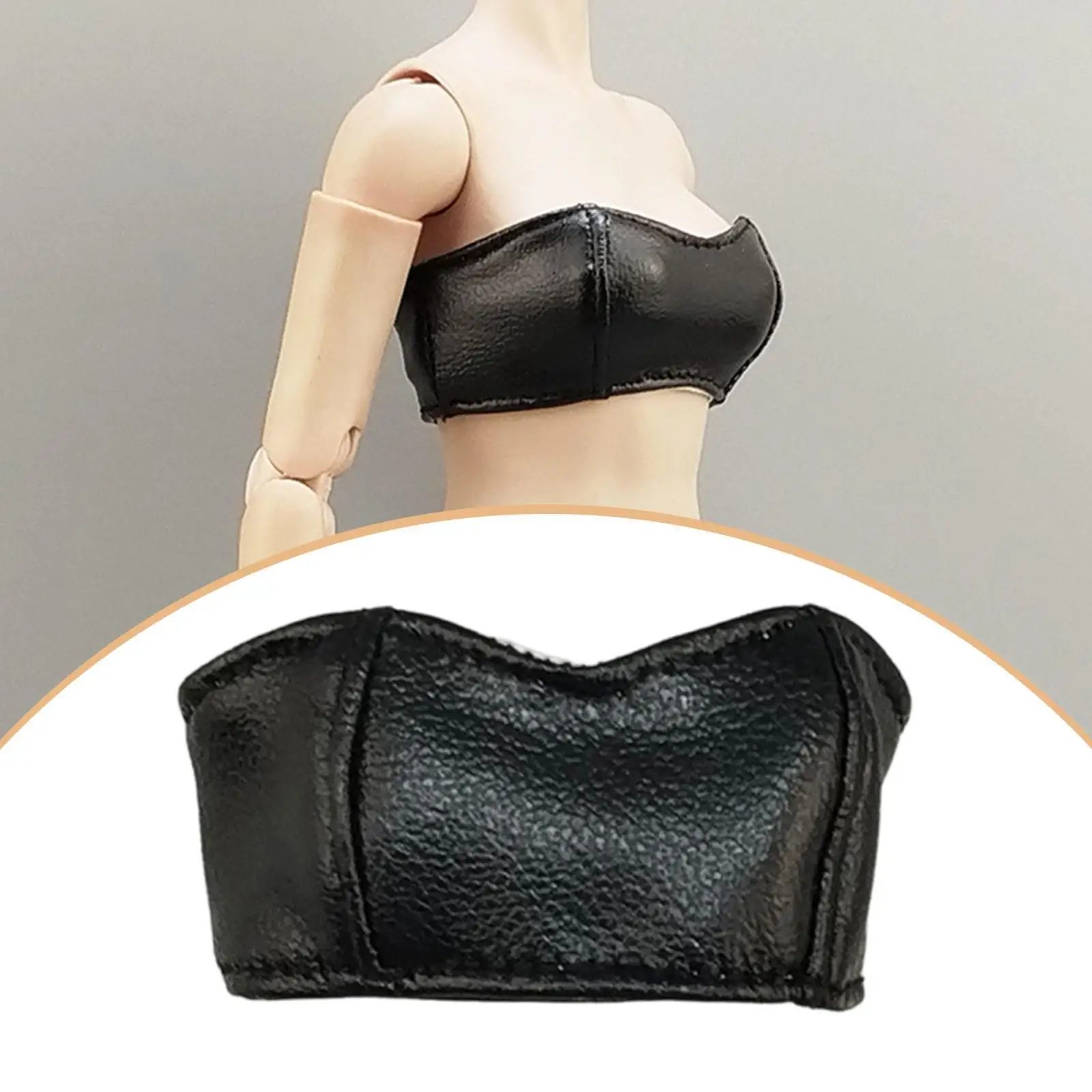 

1:6 Scale Womans Tube Top Cosplay Handmade Action Figure Bandeau, Mini Doll Strapless Bras for 12inch Action Figure Accessories