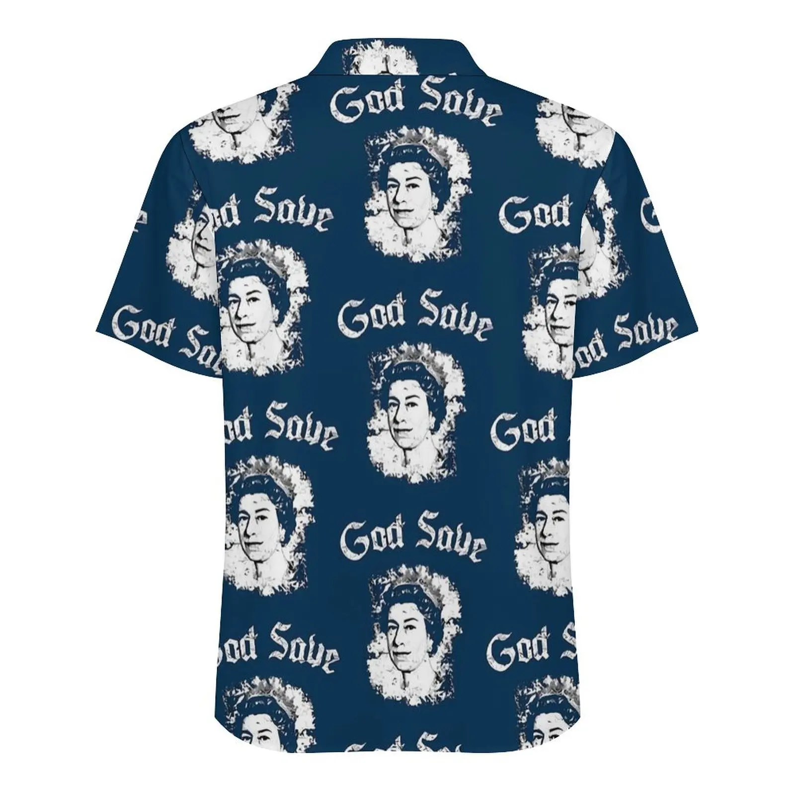 Elizabeth II Camisa Casual The Queens Camisas Havaianas Vintage Homens Manga Curta Férias Y2K Design de Moda Plus Size 4XL Blusas