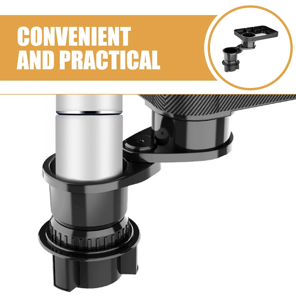 

Car Cup Holder Black 360 Degree Rotating Tray Universal Vehicle Drink Holder Adapter for Car Storage Box