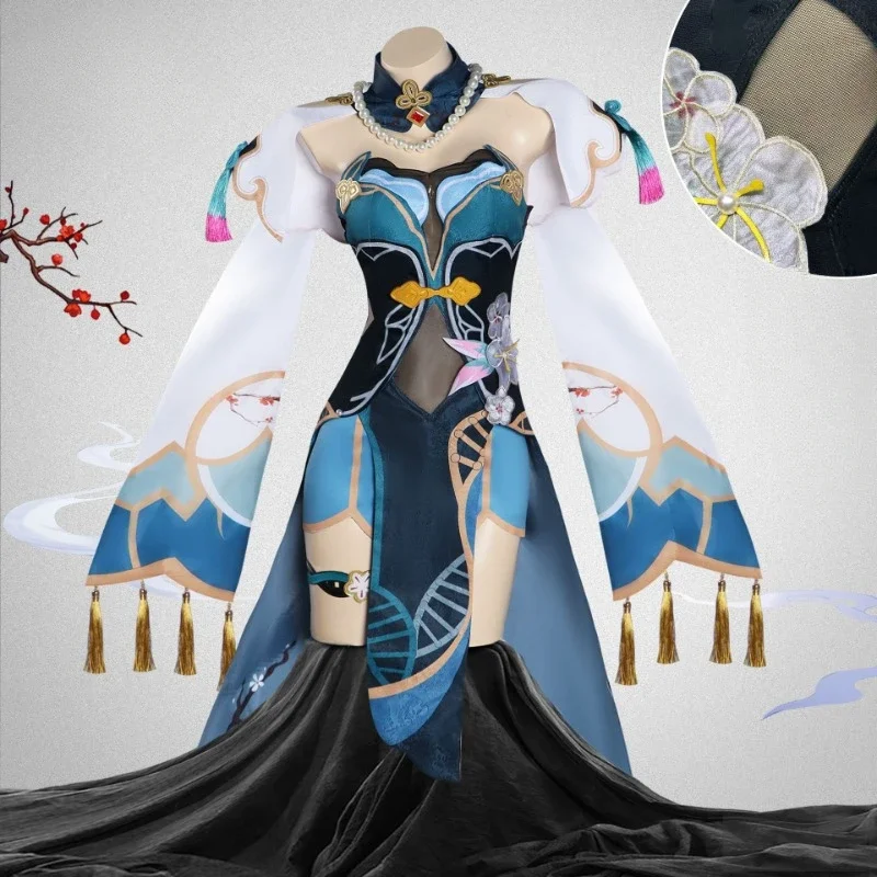 

Game Honkai: Star Rail Cosplay Costume Ruan Mei Cos Outfits Dress Stage Performance Clothing Halloween Carnival Party For Women