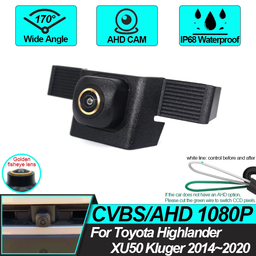 

Front View camera For Toyota Highlander XU50 Kluger 2014 2015 2016 2017 2018 2019 2020 HD Night Vision Parking LOGO Front Camera