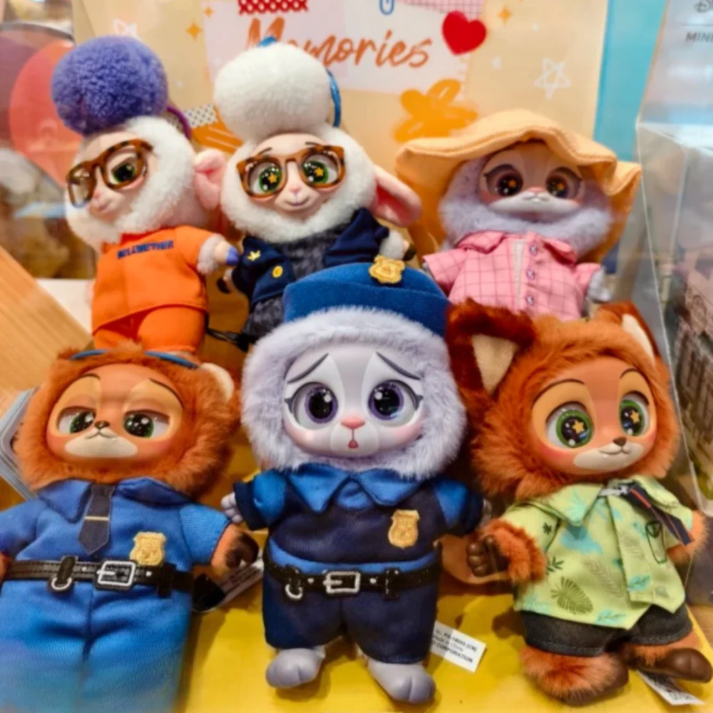 Zootopia صندوق أعمى لطيف نيك جودي عمل الشكل Zootopia أفخم دمية من الفينيل صندوق غامض شخصيات كرتونية الكرتون جمع لعبة مجسمة