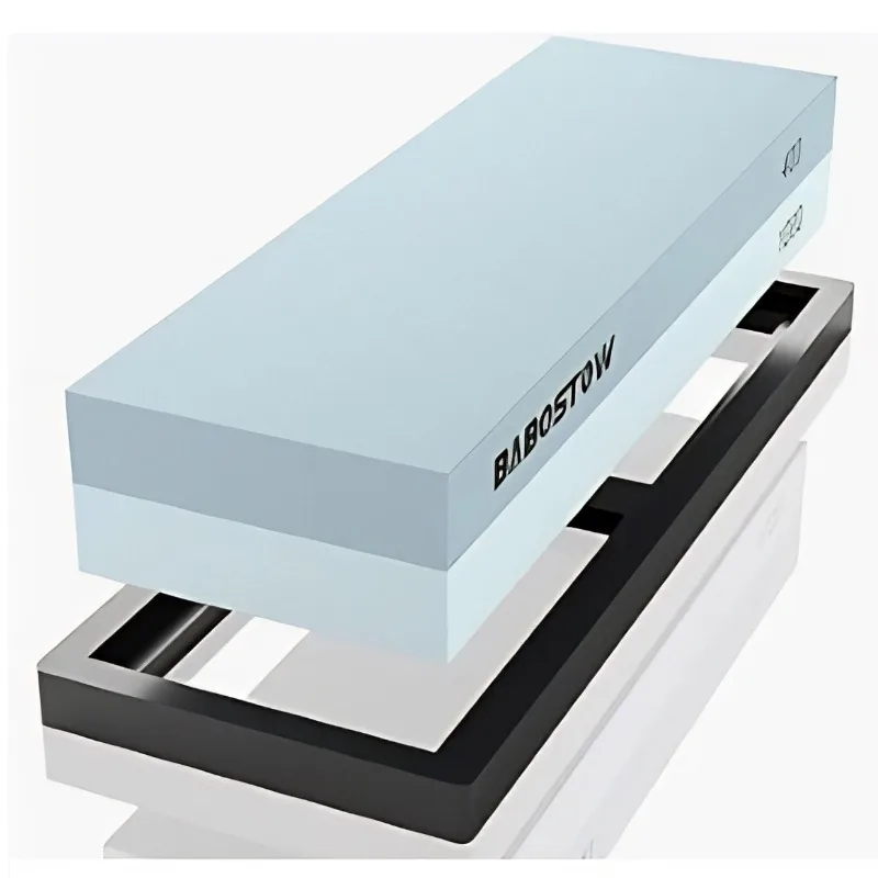 Cutlery Polishing 16x2.3cm Thick Soft Leather Strop Aluminum Base Sharpener