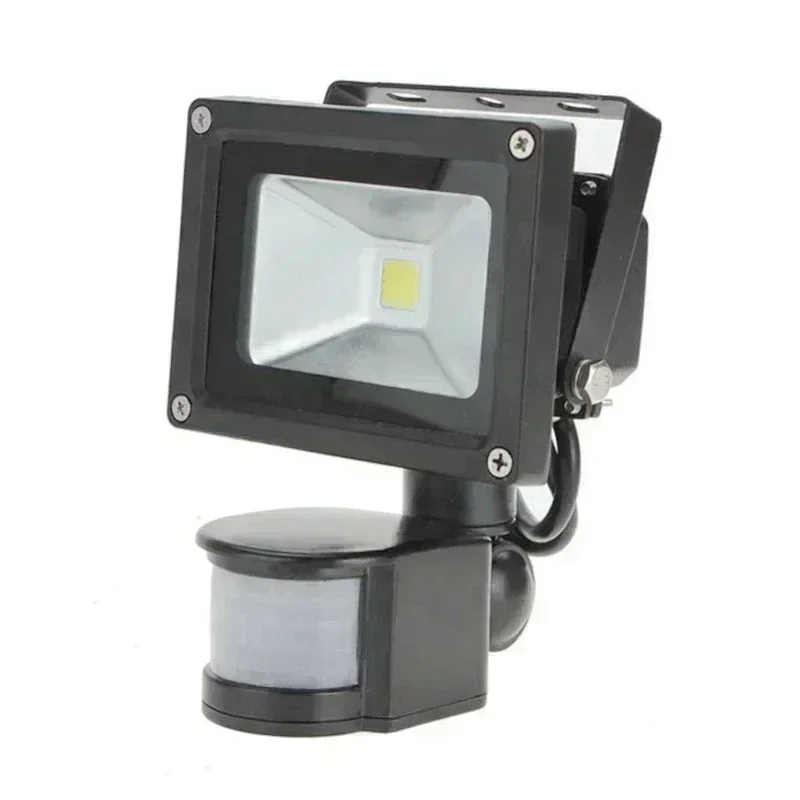 Human Infrared Sensor Floodlight 10W Outdoor Rainproof Radar Sensor Yard Site Court Floodlight Spotlight